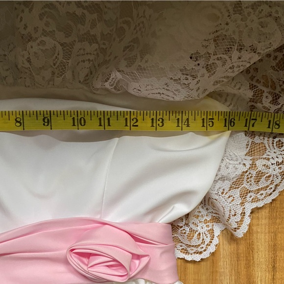 Vintage Lace Tiered Ruffles Cottagecore Praire Gunne Sax Style Dress - Picture 11 of 16